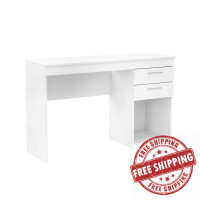 Techni Mobili RTA-913D-WHT Home Office Workstation with Storage, White